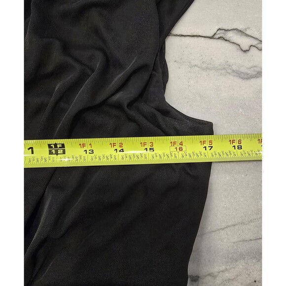 Draped Black Whimsigoth Witchy Goth Party Dress By Collection Dressbarn Size 14 - Picture 10 of 12